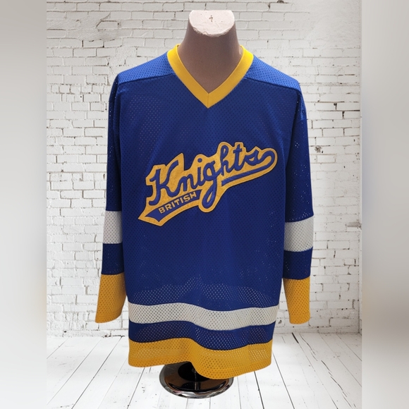 Rare 1980's-90's British Knights Hockey Style Jersey Size Large - Picture 1 of 4